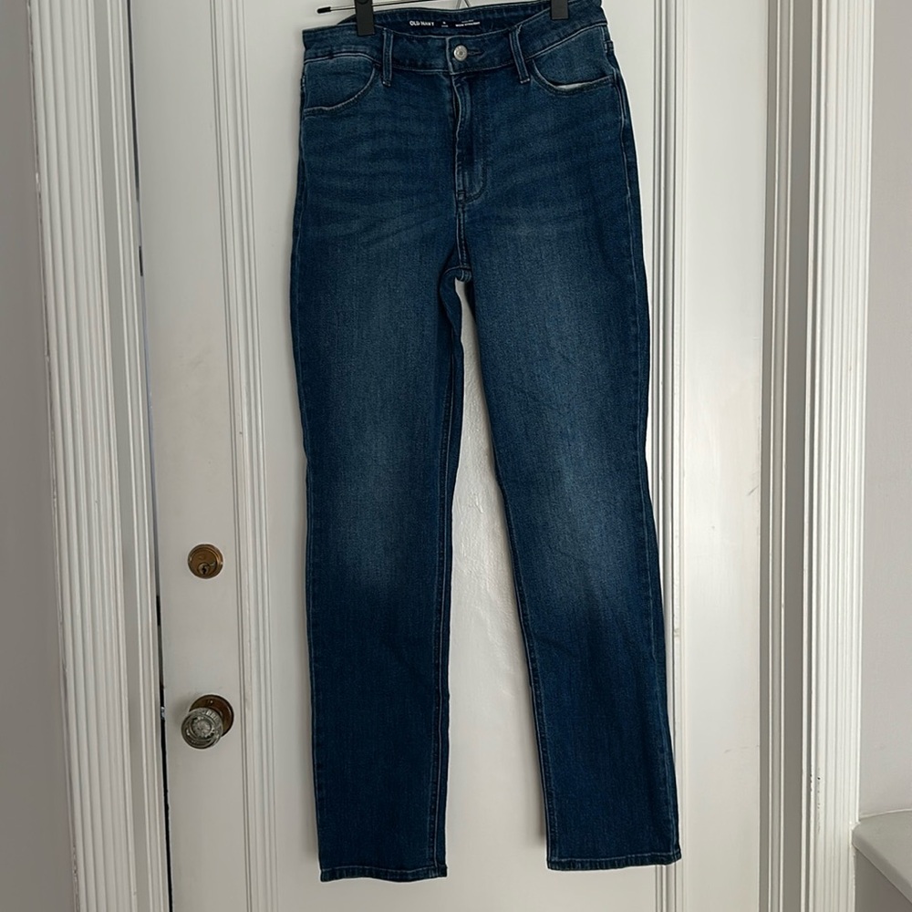 Old Navy Wow High waisted Straight Ankle Jeans 8Long NWOT